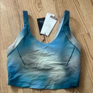 New Calia Blue and Gray tie dye Sports Bra Sz M tank top